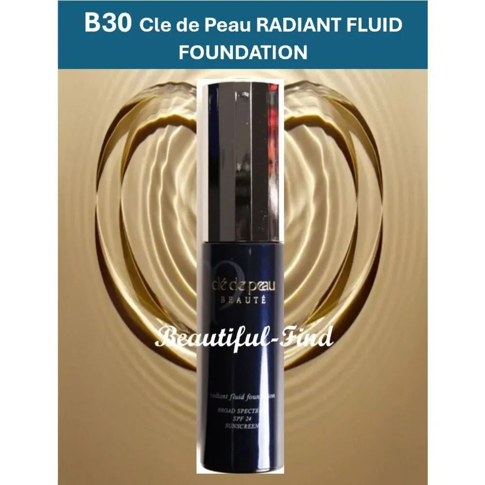 Cle de Peau B30 Medium Beige Radiant Fluid Foundation SPF24 NEW